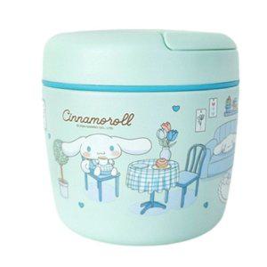 시나모롤 스케이터 스텐 도시락통 핸들형 970ml 점심 도시락 보관용기 스포크 포함