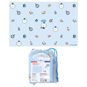 폭신한 1인용 미니 돗자리 방수 매트 블루 색상 휴대용 바닥매트