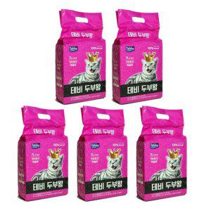 고양이용 복숭아 향 두부 모래 박스 식물성 입자형