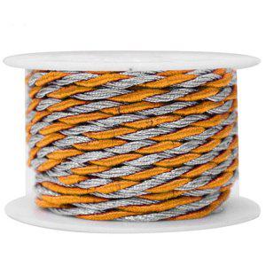 끈 종류 홈소품 4000 롤 꽈배기실 은사주황색 장식용