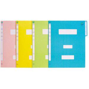 종이파일 정보화일(지네발) 파랑 F4342(10개 묶음)