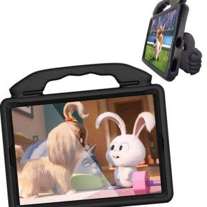 태블릿파우치 멀티포켓 캐릭터 손잡이 가방 크로스백 태블릿 충격 안전케이스 블랙