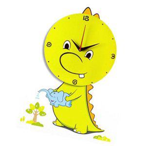 벽걸이시계 무소음 디지털 인테리어 코너 데코시계 아이방 인테리어 벽 아기공룡