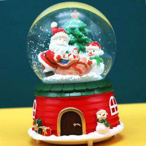 뮤직박스 스노우볼 회전목마 오르골 소품 스노우볼 예쁜소품오르골 산타와 눈사람
