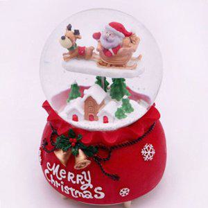 뮤직박스 스노우볼 회전목마 오르골 소품 스노우볼 예쁜소품 오르골 산타와 루돌프