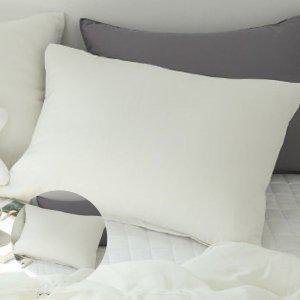 베겟잎 미니 타올 아기 여름 겨울 광목 호텔식   방수 곰곰 모달 베개커버 화이트