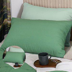 베겟잎 누빔 미니 광목 호텔식   방수 솜사탕 모달 베개커버 그린 베개솜 별매