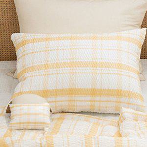 베겟잎 누빔 미니 광목 호텔식   방수 샤브레 여름 베개커버 옐로우 베개솜 별매