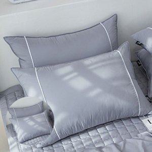 베겟잎 누빔 미니 광목 호텔식   타월 여름 겨울 테라피 M2 호텔 베개커버 그레이