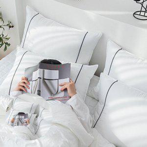 베겟잎 누빔 미니 광목 호텔식   타월 여름 겨울 테라피 M2 호텔 베개커버 화이트