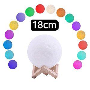 인테이러조명 수면 식탁 줄 센서등 벽 엔틱 아이방무드등 달님 18cm 레인보우 멀티컬러