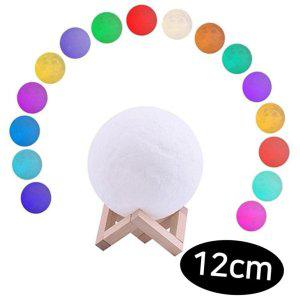 인테이러조명 수면 식탁 줄 센서등 벽 엔틱 아이방무드등 달님 12cm 레인보우 멀티컬러