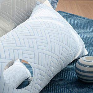 롱쿠션 긴베개 안고자는 캐릭터 바디쿠션 바디필로우 듀라론 3중직 냉감 블루 솜포함