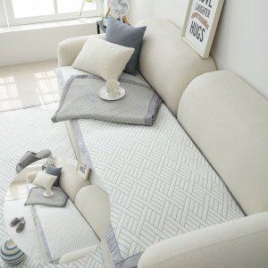 커버 매트 돌 덮개 토퍼   리폼 천갈이소파패드 듀라론 3중직 3인용 화이트