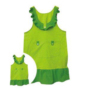 바리스타앞치마 카페 네일아트 원피스 미용사 일회용 주방 교사용 프릴앞치마 그린