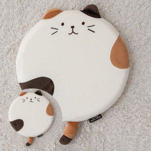 메모리폼 식탁의자 에어 키높이 사무실 방석 냐옹이   메모리폼방석 바둑냥