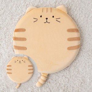 메모리폼 식탁의자 에어 키높이 사무실 방석 냐옹이   메모리폼방석 치즈냥