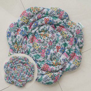 메모리폼 식탁의자 에어 키높이 사무실 방석 로즈 퀼팅 논슬립 인테리어방석 그레이