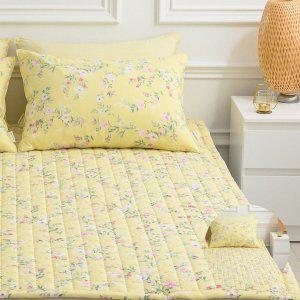 침대패드 매트리스 워싱 알러지케어 누빔이불 빅토리아 카페트겸패드 SS 옐로우 매트