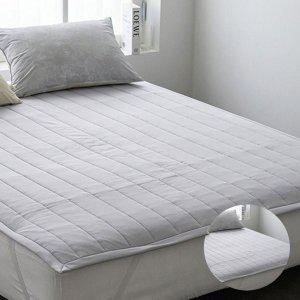 침대패드 매트리스 누빔이불 마블 M2 밴딩 패드 슈퍼싱글 SS 연그레이