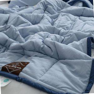 사계절이불 먼지없는 겨울 싱글 퓨어 데일리 리버서블2 간절기 이불 퀸 Q 블루