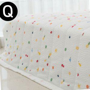 사계절이불 먼지없는 겨울 파인애플 여름 간절기 이불 퀸 Q 화이트