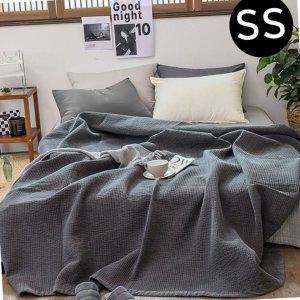 사계절이불 먼지없는 이불 순면 60수  워싱 스프레드 슈퍼싱글 SS 차콜