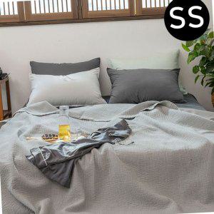 사계절이불 먼지없는 이불 순면 60수  워싱 스프레드 슈퍼싱글 SS 그레이