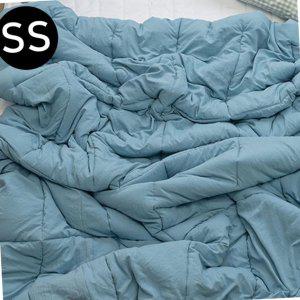 사계절이불 먼지없는 몽글몽글 소프트마이크로 피치가공 차렵이불 슈퍼싱글 SS 민트