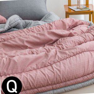 사계절이불 먼지없는 겨울 솔트 소프트마이크로 간절기 이불 퀸 Q 레드