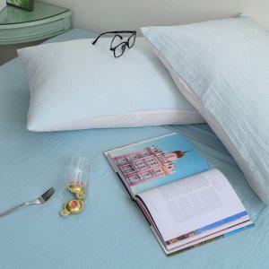 침대커버 팬션 여행용 침구 여름 매트 레이 홑 매트리스커버 패밀리 F 민트 침대