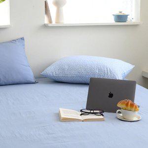 침대커버 팬션 여행용 침구 여름 매트 레이 홑 매트리스커버 패밀리 F 블루 침대