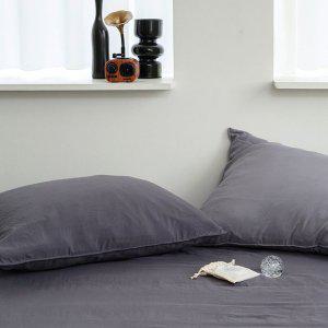 침대커버 팬션 여행용 침구 여름 매트 레이 홑 매트리스커버 퀸 Q 차콜 침대