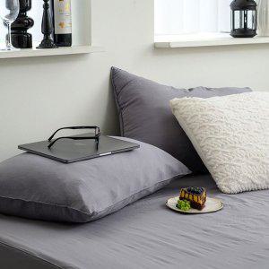 침대커버 팬션 여행용 침구 여름 매트 레이 홑 매트리스커버 퀸 Q 그레이 침대