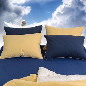 침대커버 팬션 여행용 침구 여름 매트 샤이니 40수 순면 홑 매트리스커버 퀸 Q 네이비