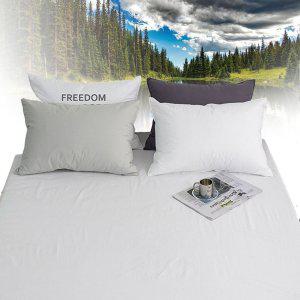 침대커버 팬션 여행용 침구 여름 매트 샤이니 40수 순면 홑 매트리스커버 퀸 Q 화이트