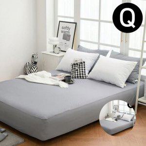 침대커버 팬션 여행용 중대형 여름 매트숨쉬는 생활방수 매트리스커버 퀸 Q 그레이