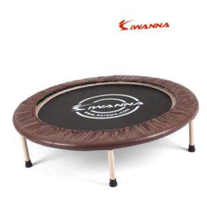 점핑 트램펄린 큐브 보드 운동 에어보드 성인 쿠션 접이식 밴드 트램폴린 40in 브라운