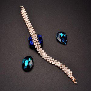 웨이비 큐빅라인 팔찌 여성 화려한 예쁜 웨이비팔찌