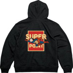 기모후드집업 뒷면 슈퍼맨 번개맨그림 다양한색상 전사이즈