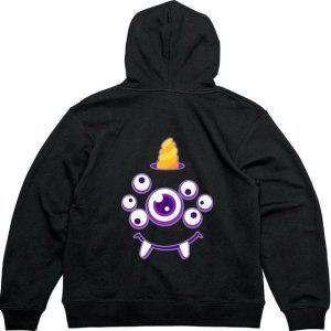 기모후드집업 뒷면 도깨비 인형 눈깔그림 다양한색상 전사이즈