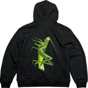 기모후드집업 뒷면 곤충나라 사마귀그림 다양한색상 전사이즈