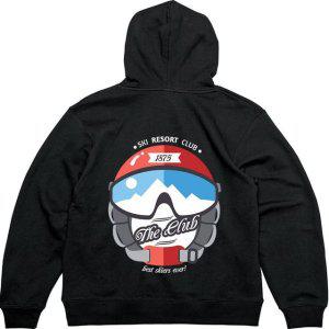 기모후드집업 뒷면 SKI RESORT CLUB그림 다양한색상 전사이즈