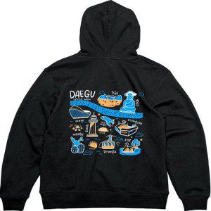 기모후드집업 뒷면 대구 팔공산 83타워그림 다양한색상 전사이즈