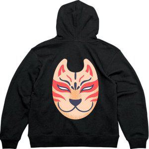 기모후드집업 뒷면 마스크 고양이 CAT그림 다양한색상 전사이즈