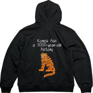 기모후드집업 뒷면 반만년 역사 대한민국그림 다양한색상 전사이즈