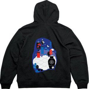 기모후드집업 뒷면 대한민국 전통문양그림 다양한색상 전사이즈