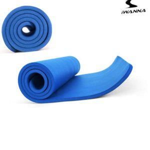 운동매트 필라테스 접이식 와이드 대형 스포츠 끈 층간소음 요가매트 16mm 블루 z