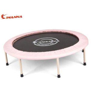 점핑 트램펄린 큐브 보드 운동 에어보드 성인 쿠션 접이식 밴드 트램폴린 48in 핑크 z