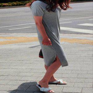 아델리 홈웨어 인견 쿨 롱 원피스 냉장고원피스